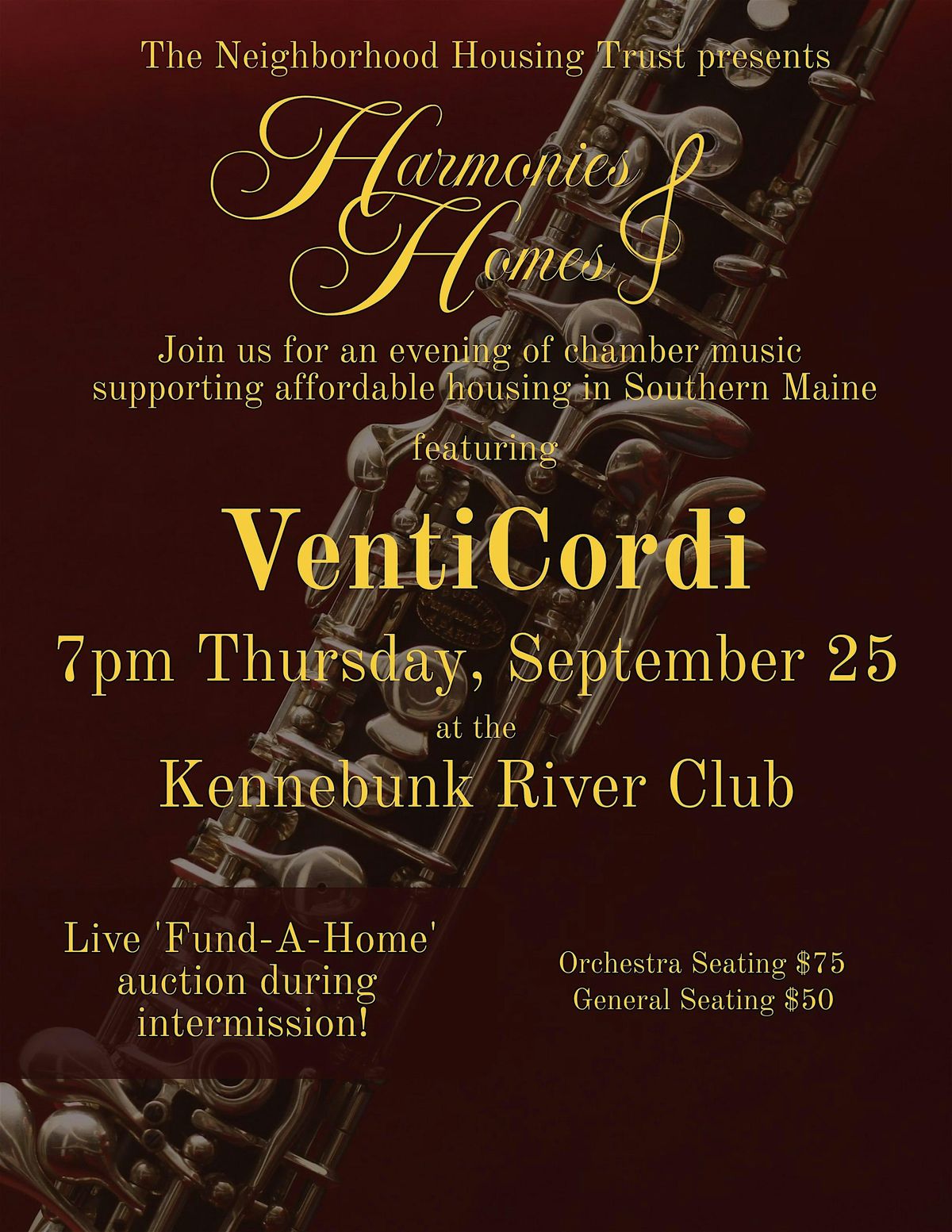 Harmonies & Homes - An Evening of Chamber Music and Community