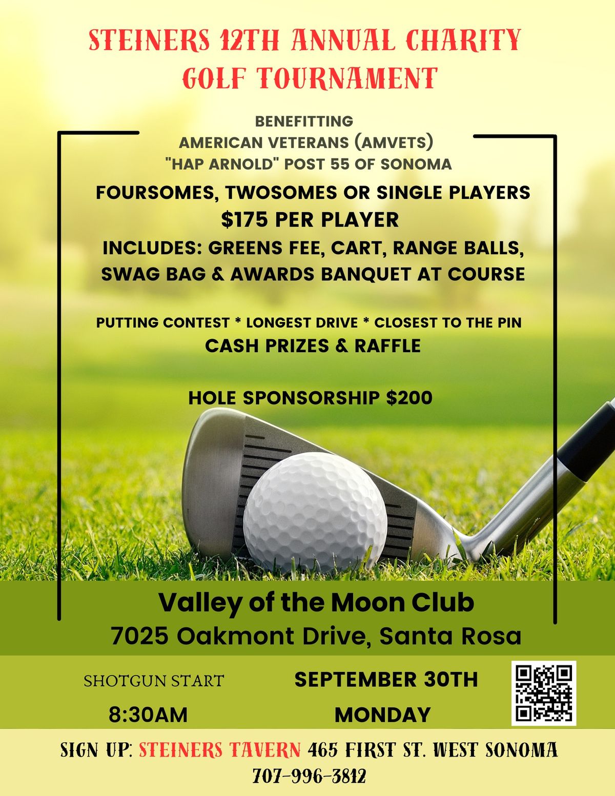 Steiners 12th Annual Charity Golf Tournament