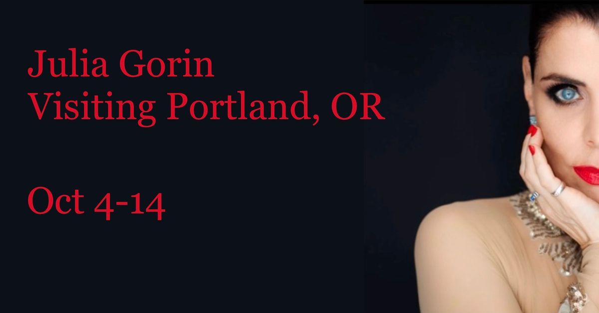 Julia Gorin Visiting Portland, OR