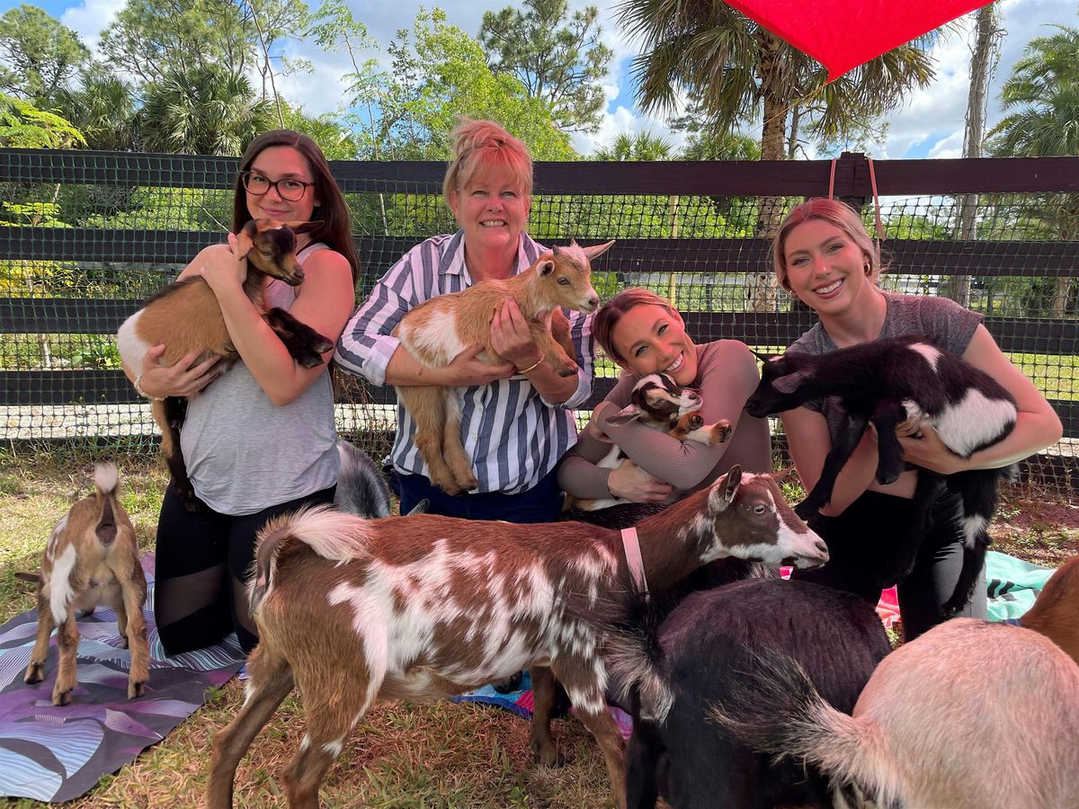 Fun Goat Yoga with Baby Goats, Farm Tour, Unique Attraction in Palm Beach