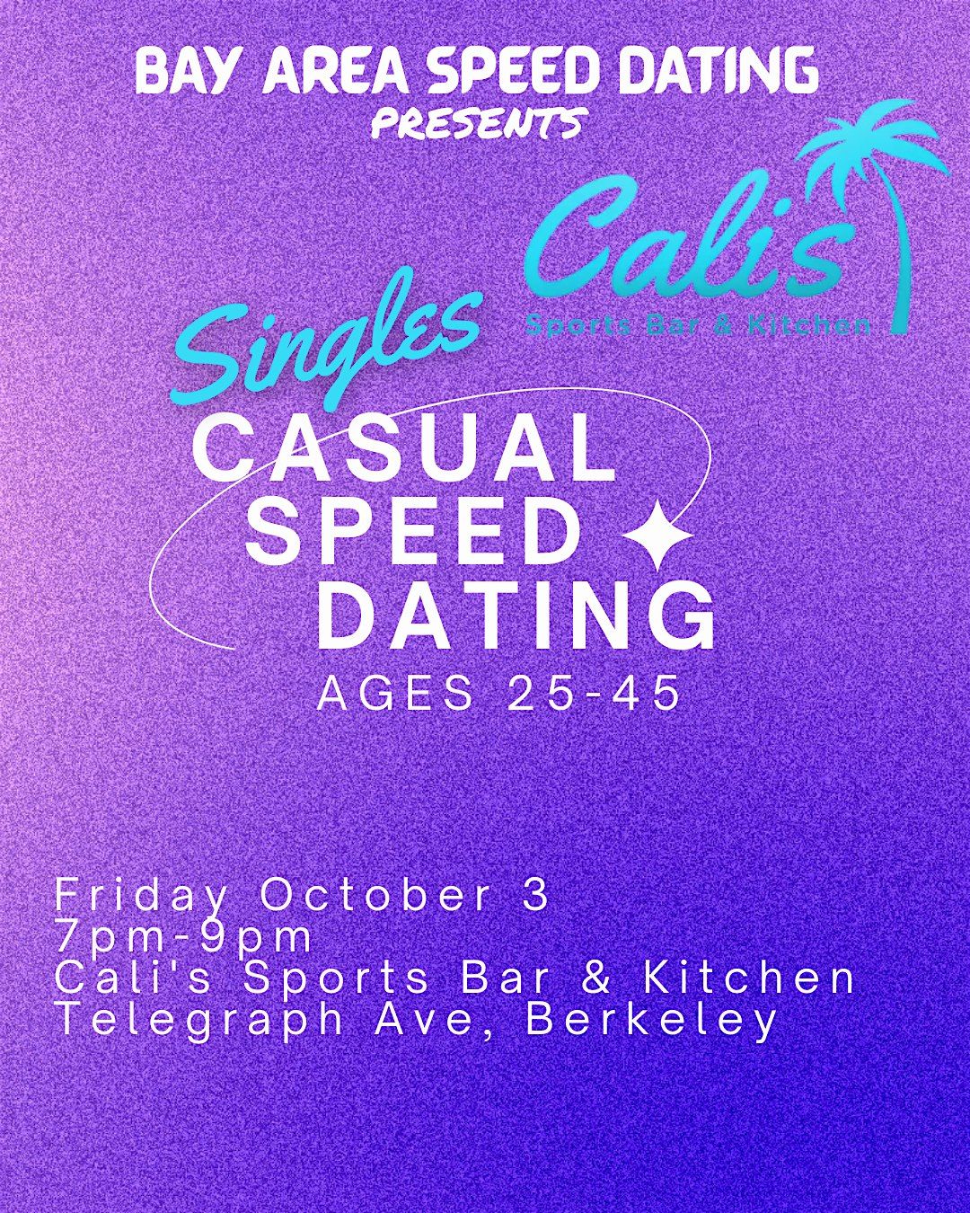 Singles Casual Speed Dating I Ages 25-45