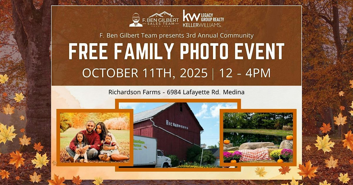 FREE FAMILY PHOTO EVENT