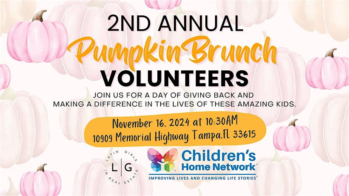 Pumpkin Brunch Volunteer Day at the Children's Home Network