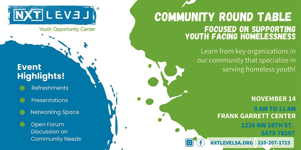 Community Round Table: Homeless Youth Support