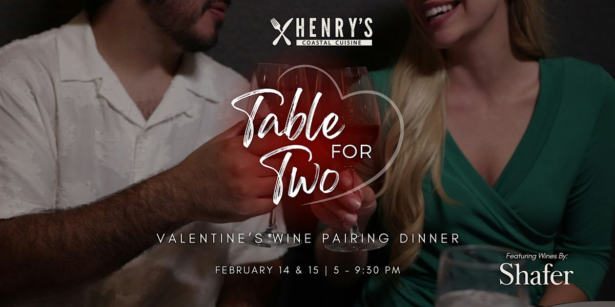 Table for Two | A Valentine\u2019s Wine Pairing Dinner with Shafer Vineyards