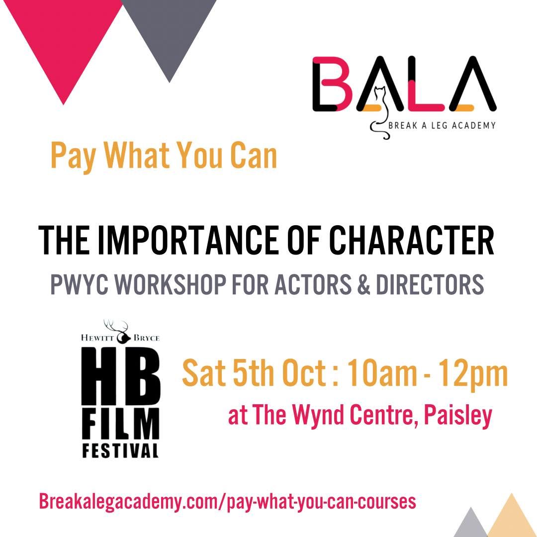 BALA workshop at  HBFF | The Importance of Character