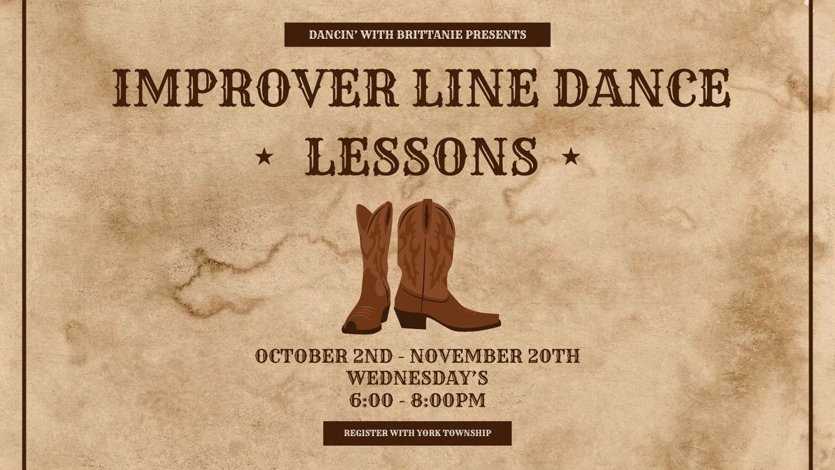 York Township Improver Line Dance Weekly Lessons