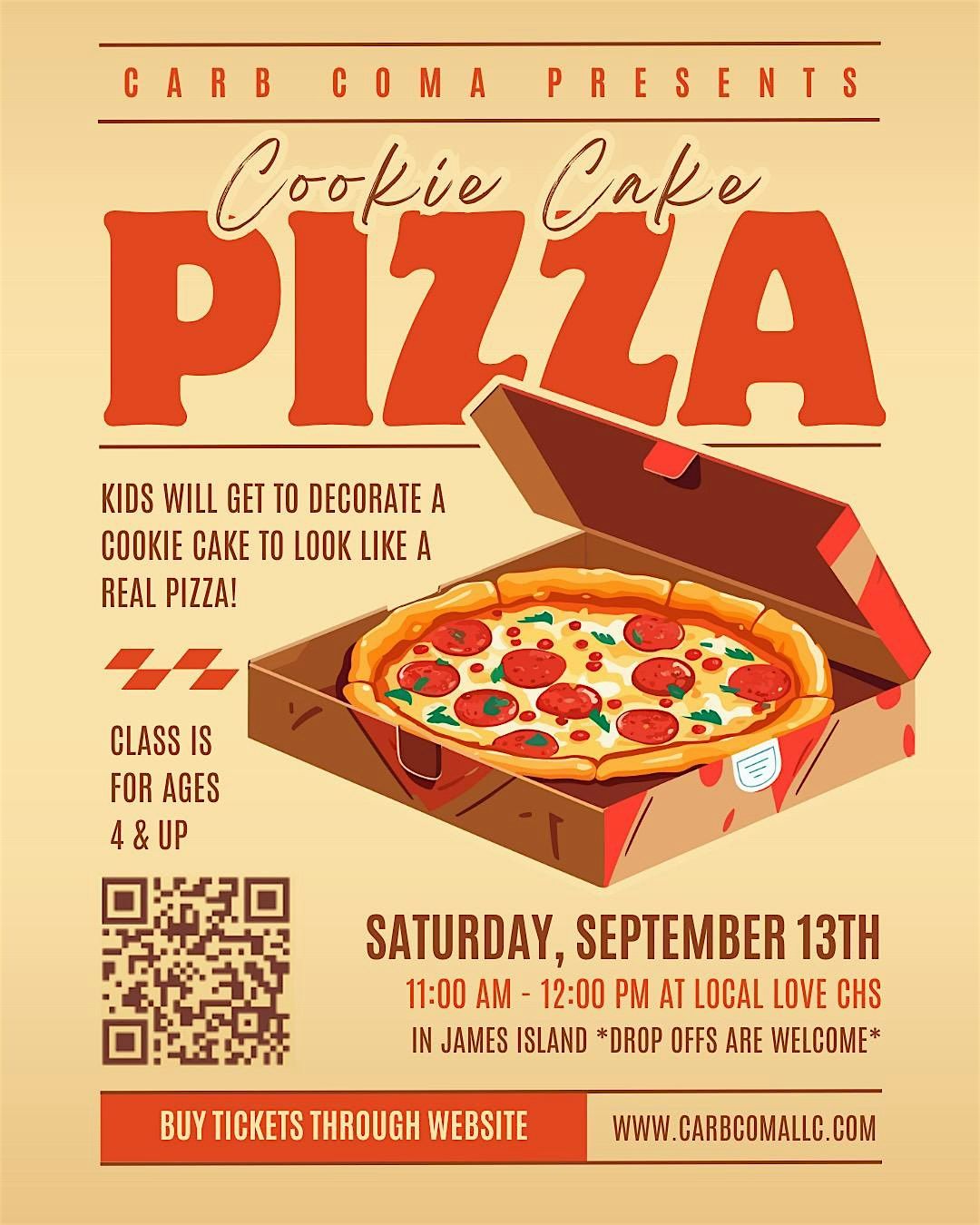 Kids Cookie Cake Pizza Class