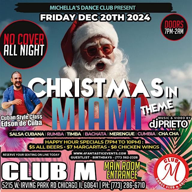 Christmas in Miami Theme Friday @ CLUB M \u2013 No Cover!