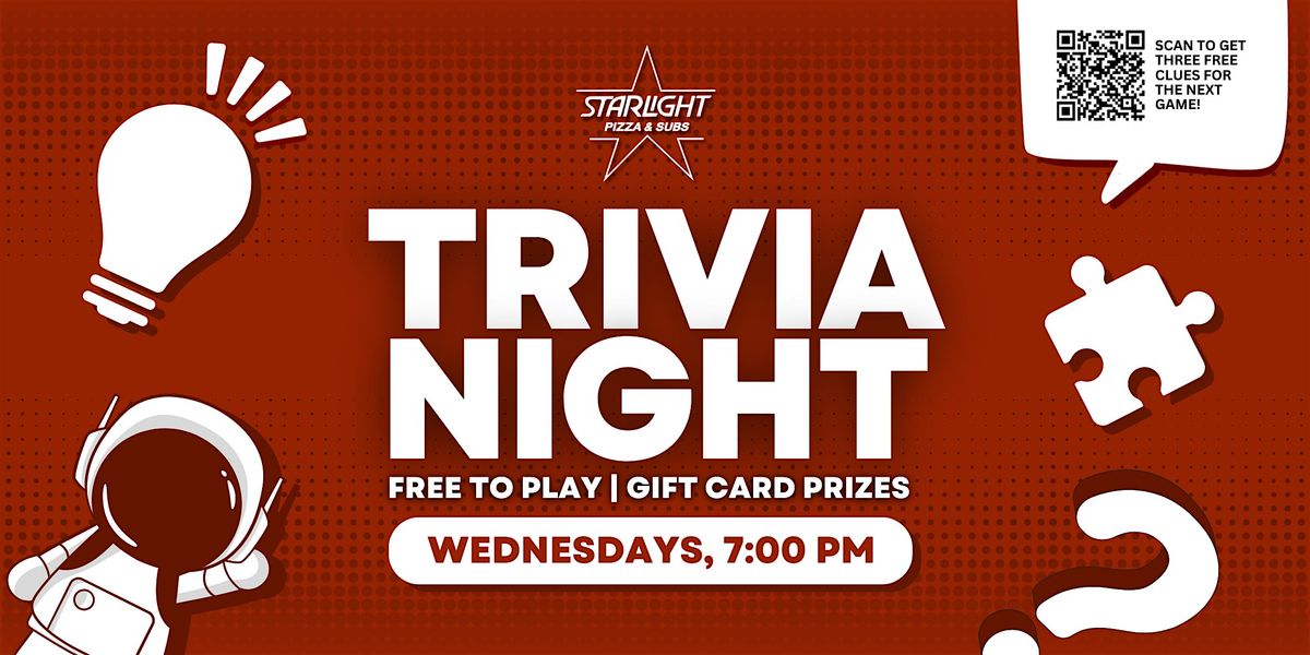 Washington Court House Trivia Night | Starlight Pizza & Subs WCH