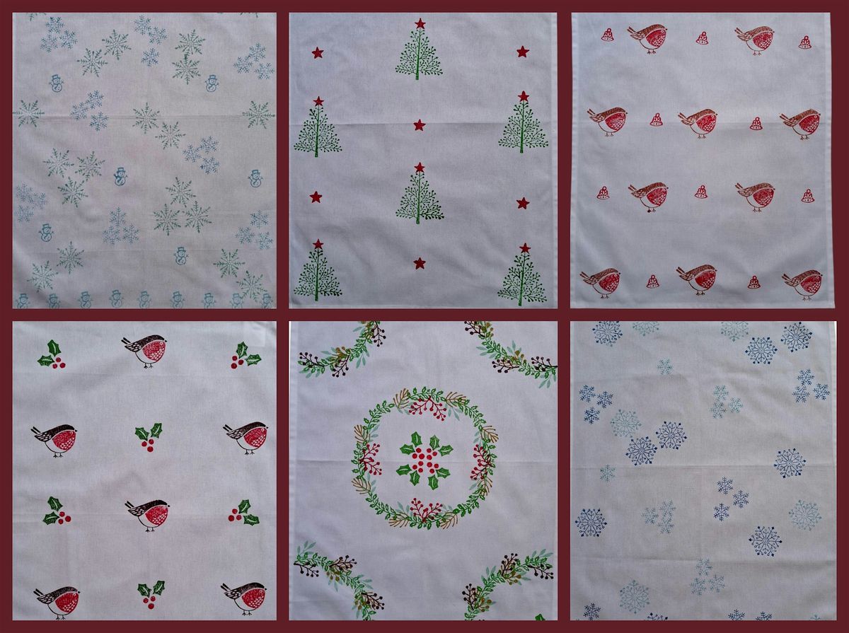 Christmas Linens Block Printing Workshop (adults only)