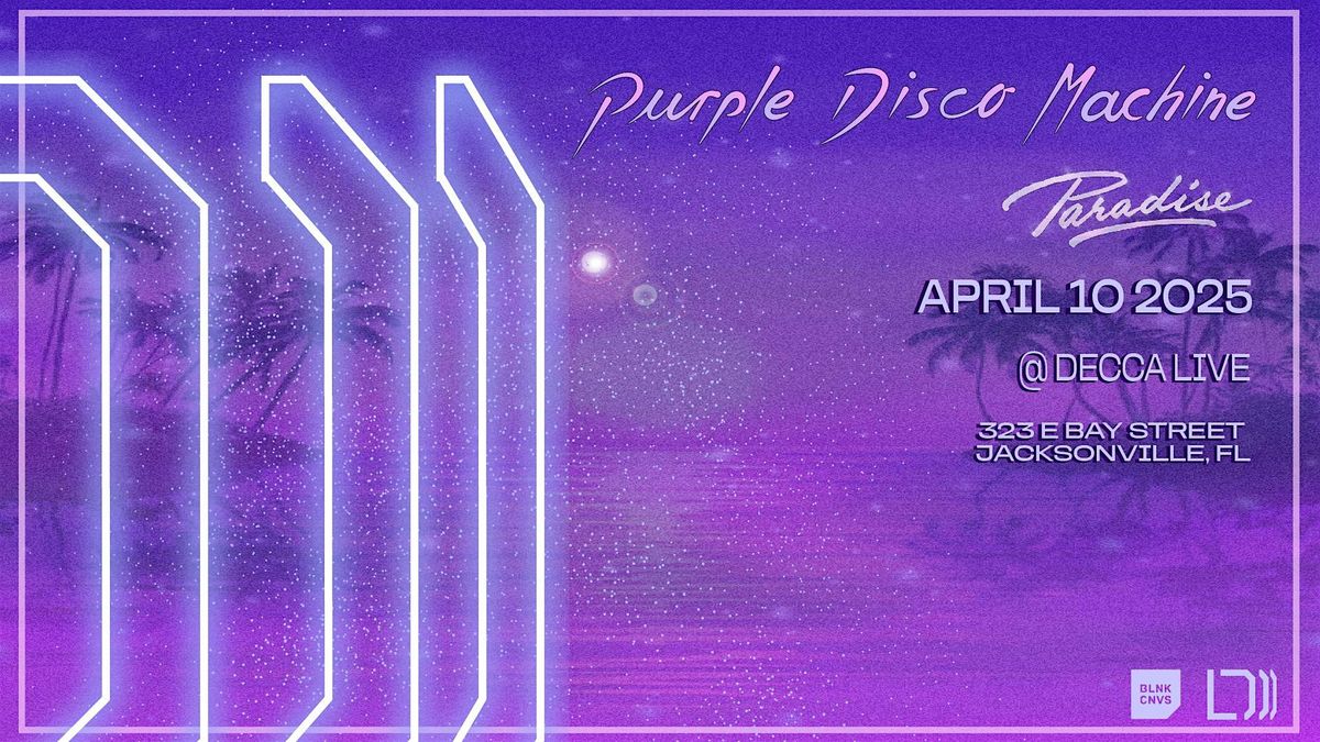 Purple Disco Machine at Decca Live  | Thurs 04.10.25