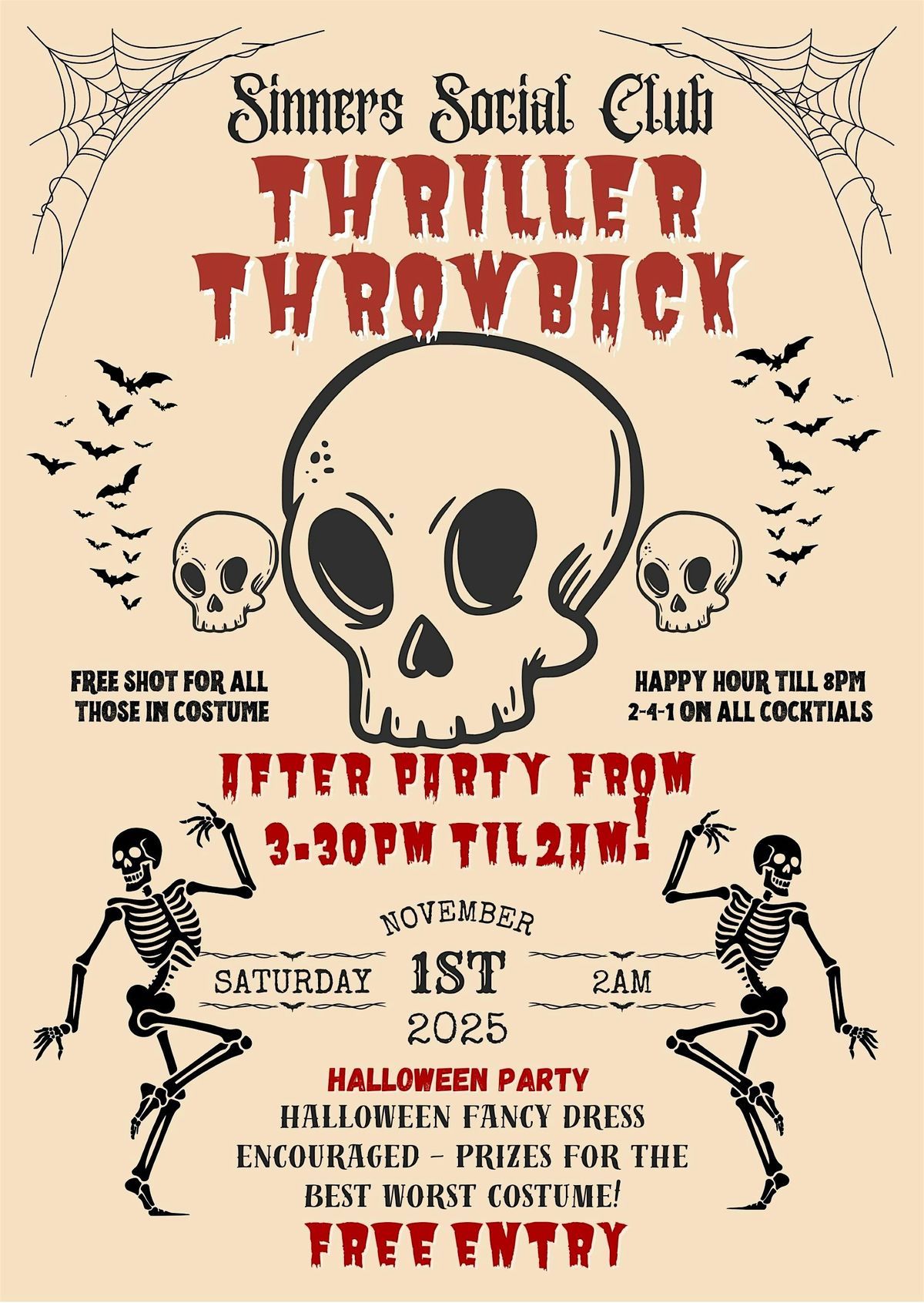 Thriller Throwback Halloween Party