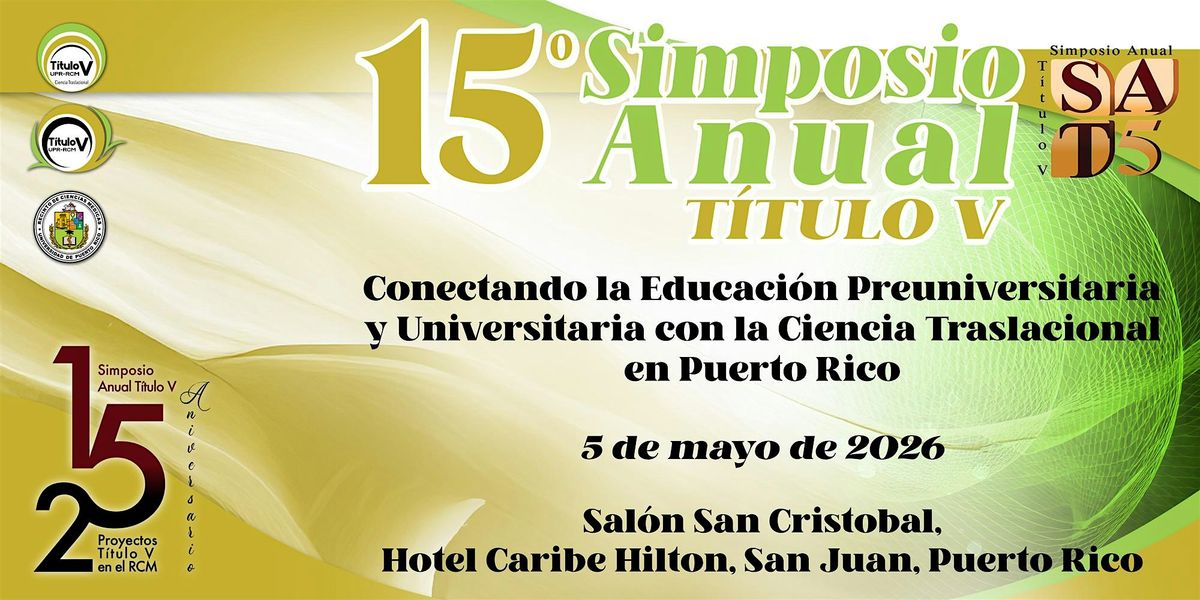 15 Simposio Anual T\u00edtulo V