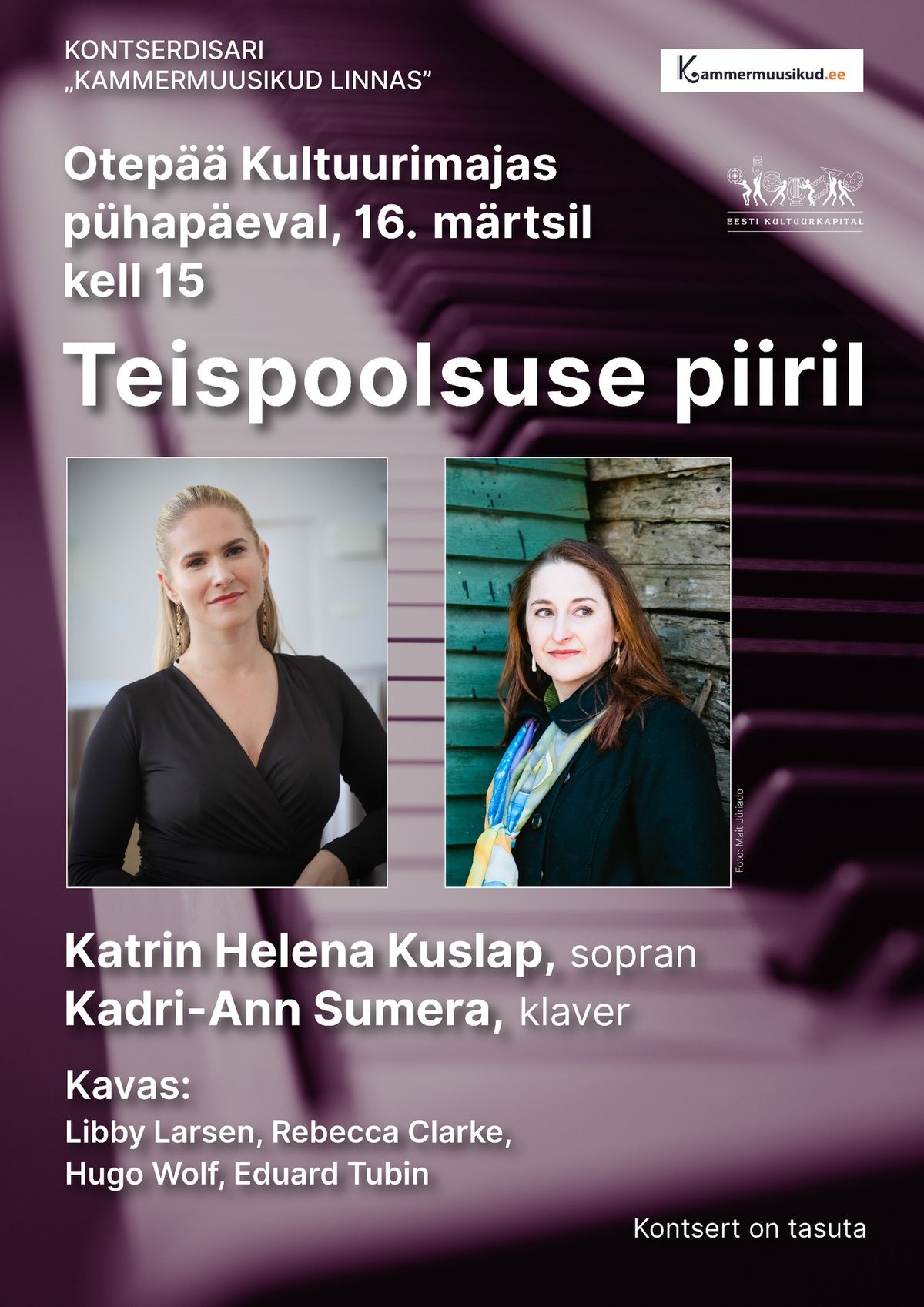 Katrin Helena Kuslap ja Kadri-Ann Sumera kontsert "Teispoolsuse piiril"