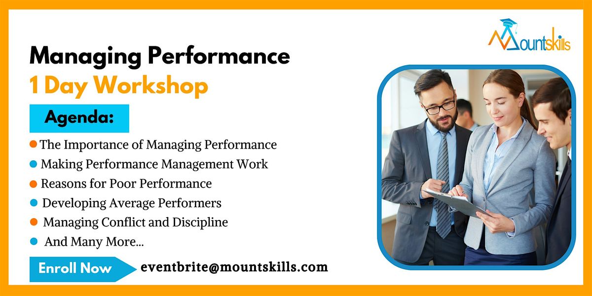 Managing Performance 1 Day Workshop in San Diego, CA on December 09th, 2024