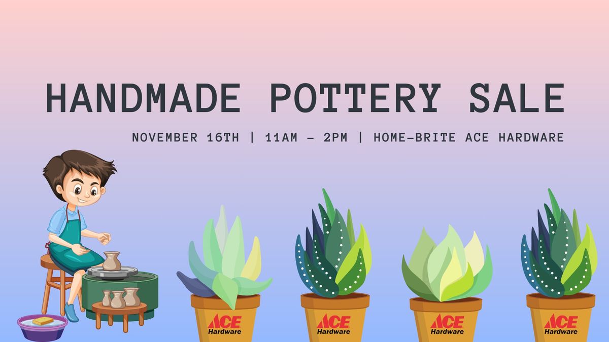 Handmade Pottery Sale