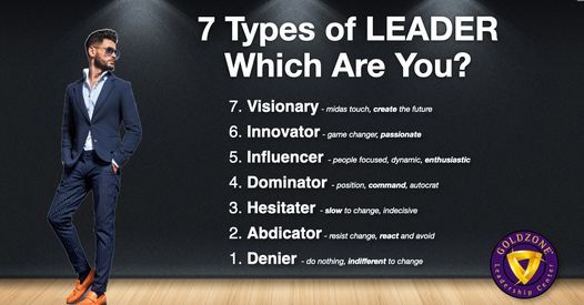 7 Types of Leader FREE 2-Hour Seminar