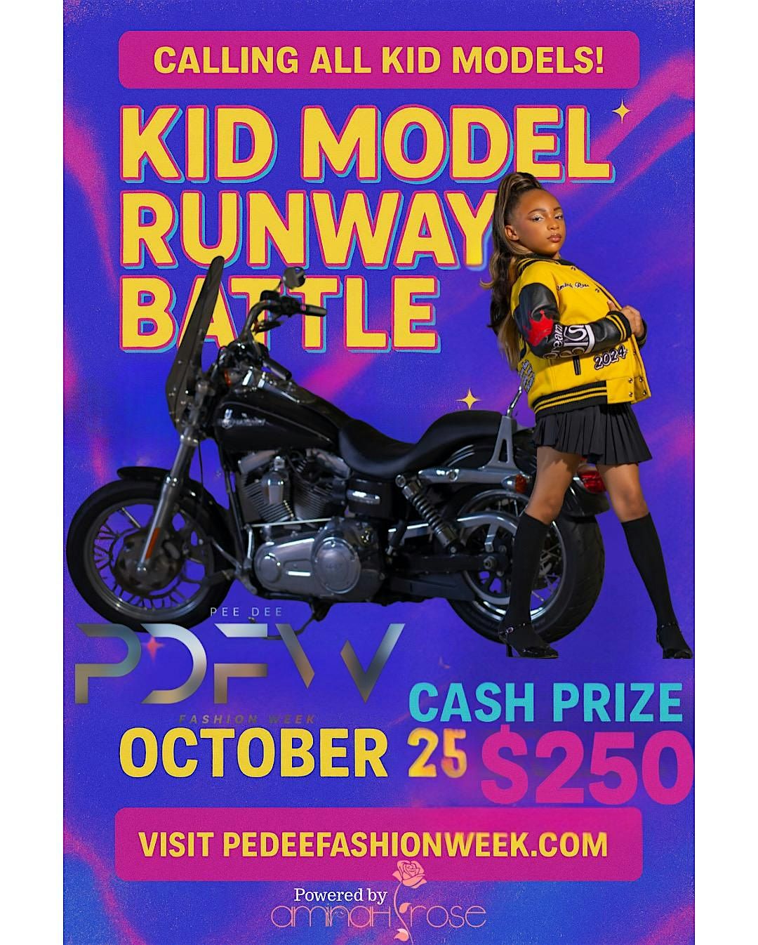 Pee Dee Fashion Week \u201c25 Years of Y2K\u201d Kid Model RUNWAY BATTLE Registration