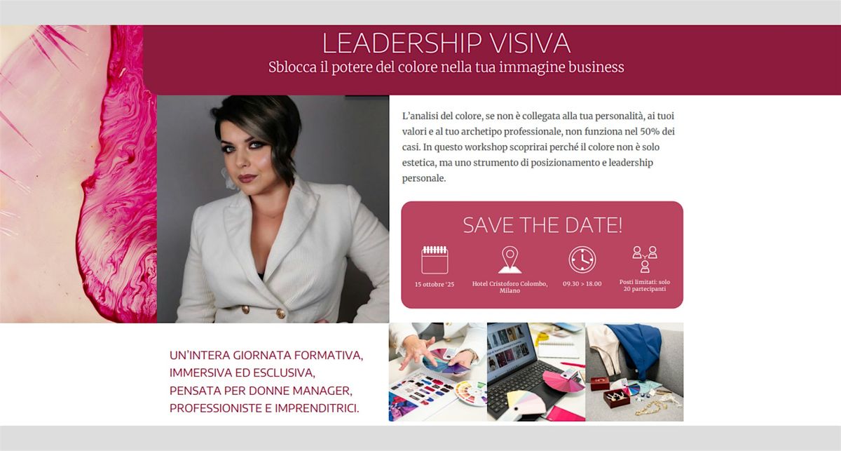 LEADERSHIP VISIVA: Sblocca il potere del colore nella tua immagine business