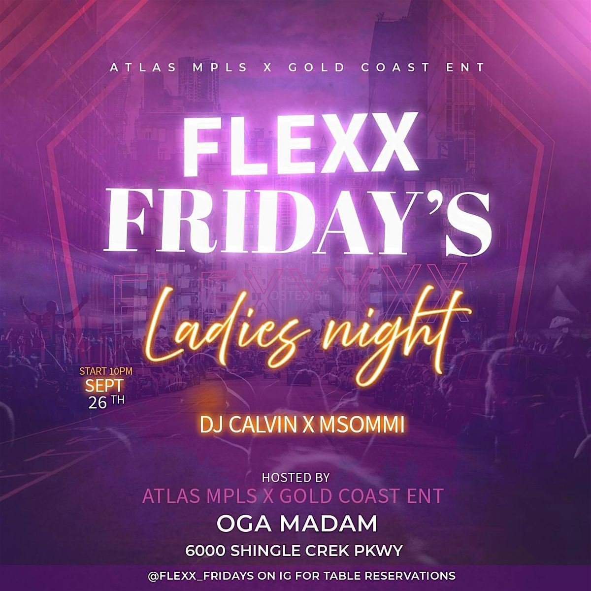 FLEXX FRIDAY'S - LADIES NIGHT