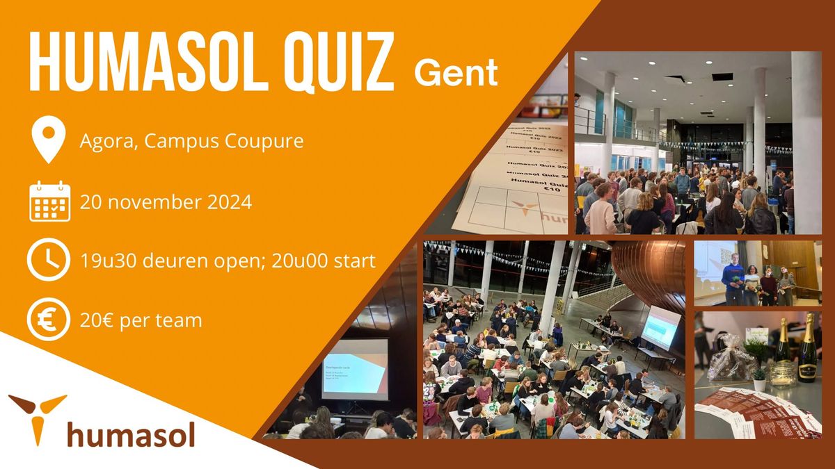 Humasol Quiz Night - Gent! 