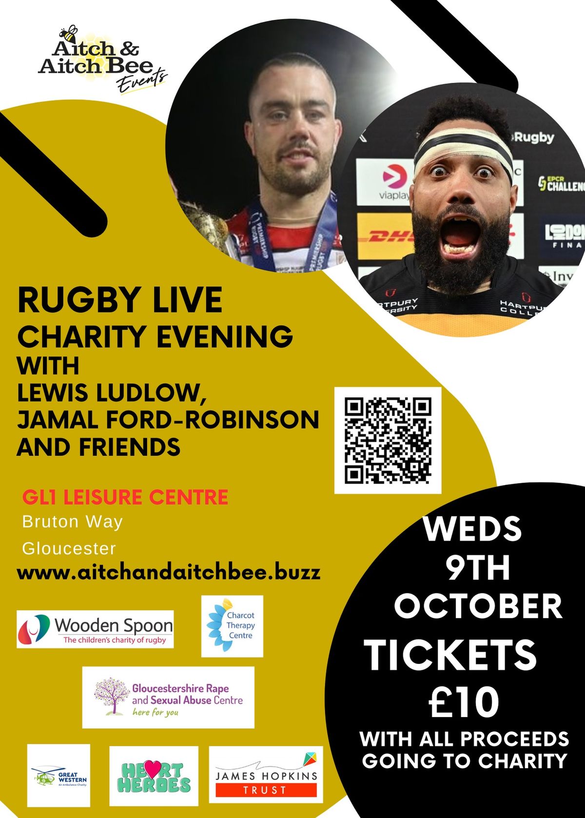 Rugby Live Charity Evening