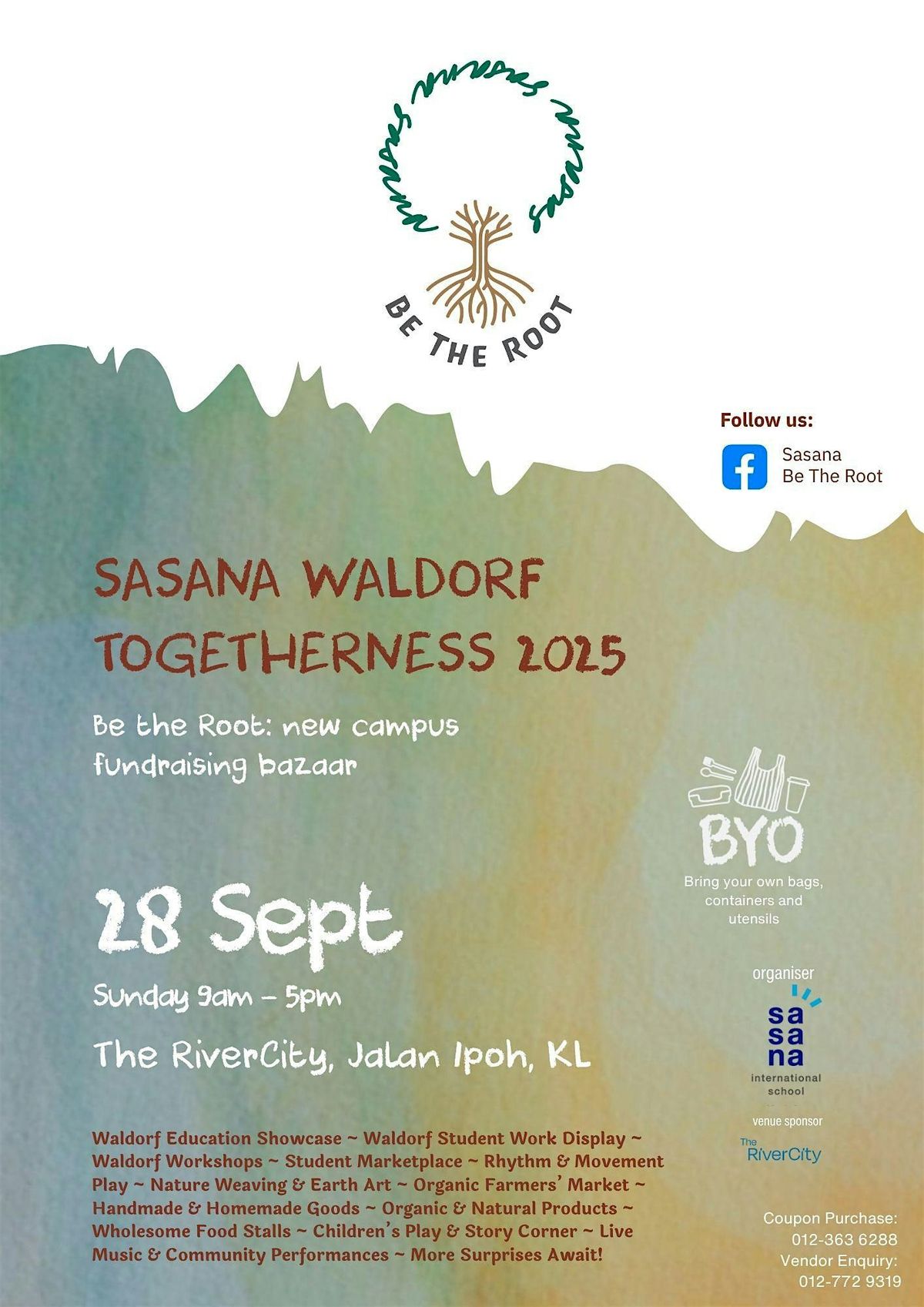 Sasana Waldorf Togetherness: Be The Root - New Campus Fundraising Bazaar