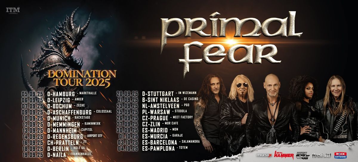 Primal Fear - Domination Tour - Naila (Oberfranken, Landkreis Hof), Support by ELEINE