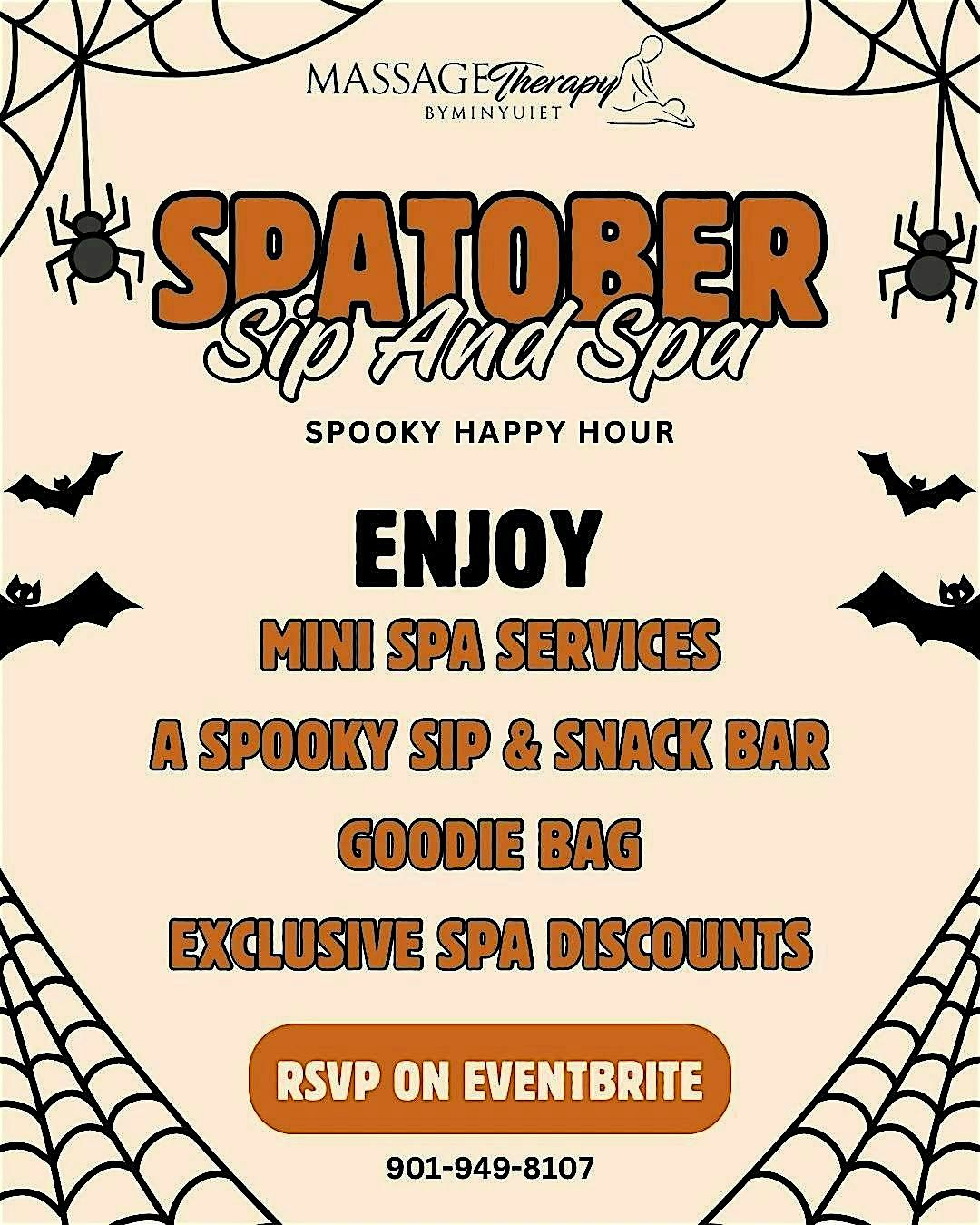 Spatober Spooky Happy Hour \u2013 Sip & Spa