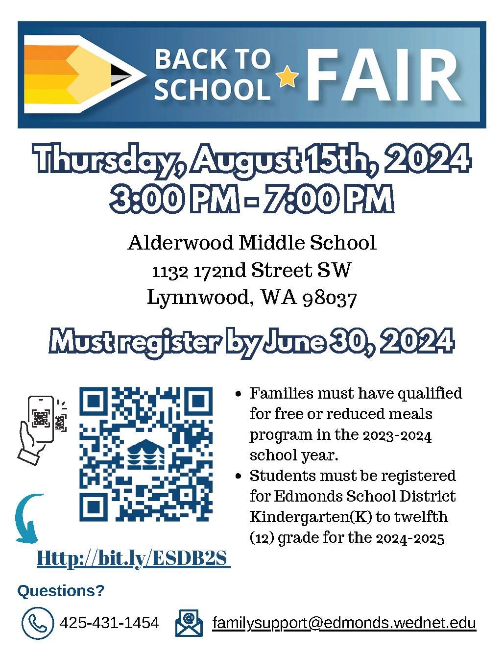 Edmonds School District Back to School Fair