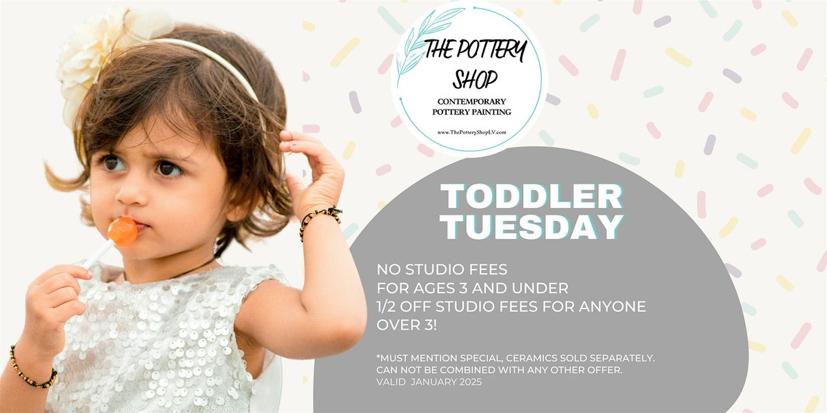 Toddler Tuesday at The Pottery Shop