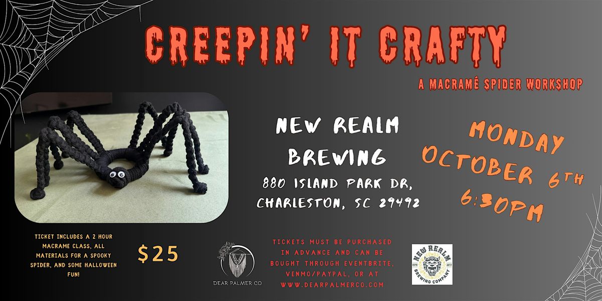 Creepin' it Crafty- A Macrame Spider Class