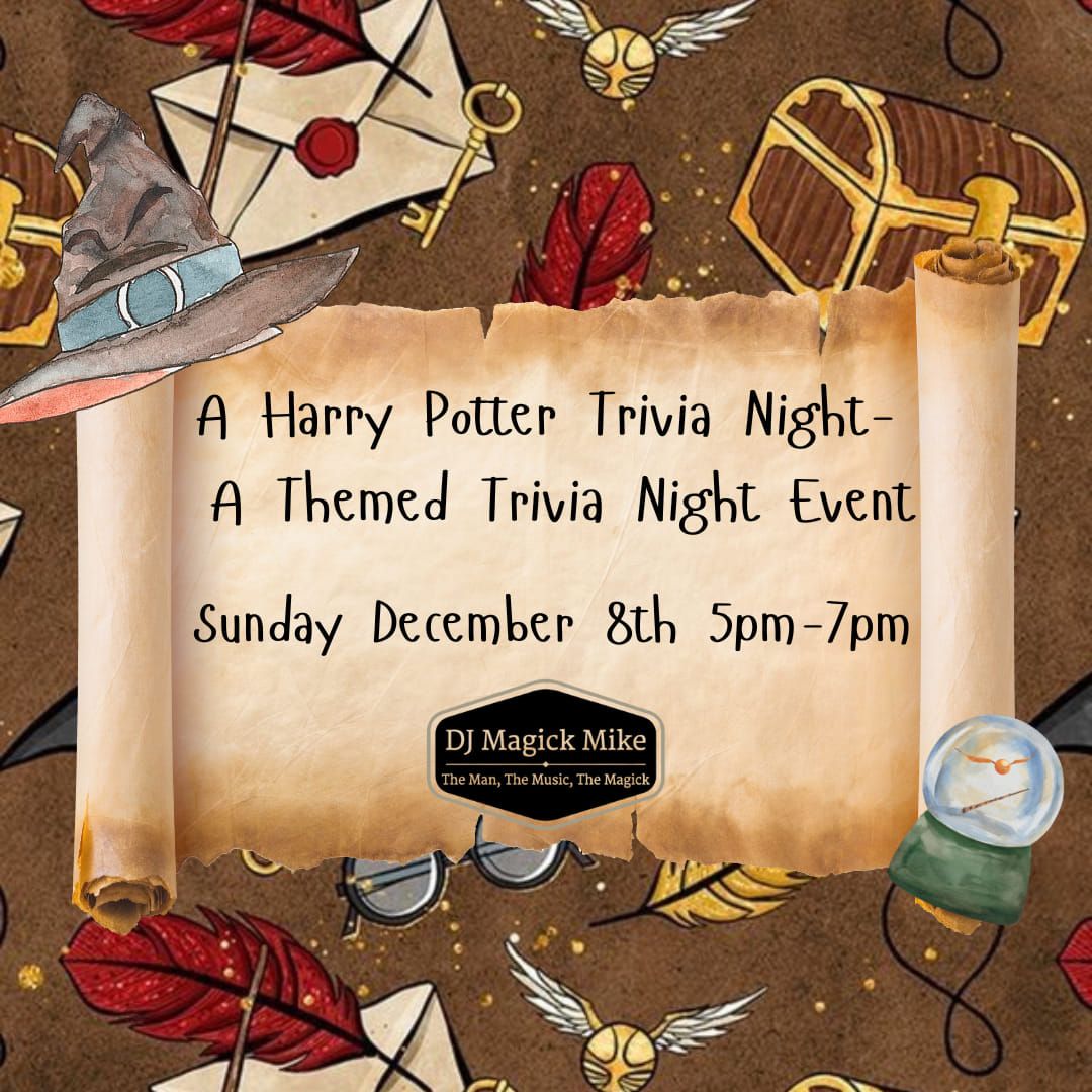 A Harry Potter Trivia Night- A Themed Trivia Night Event 