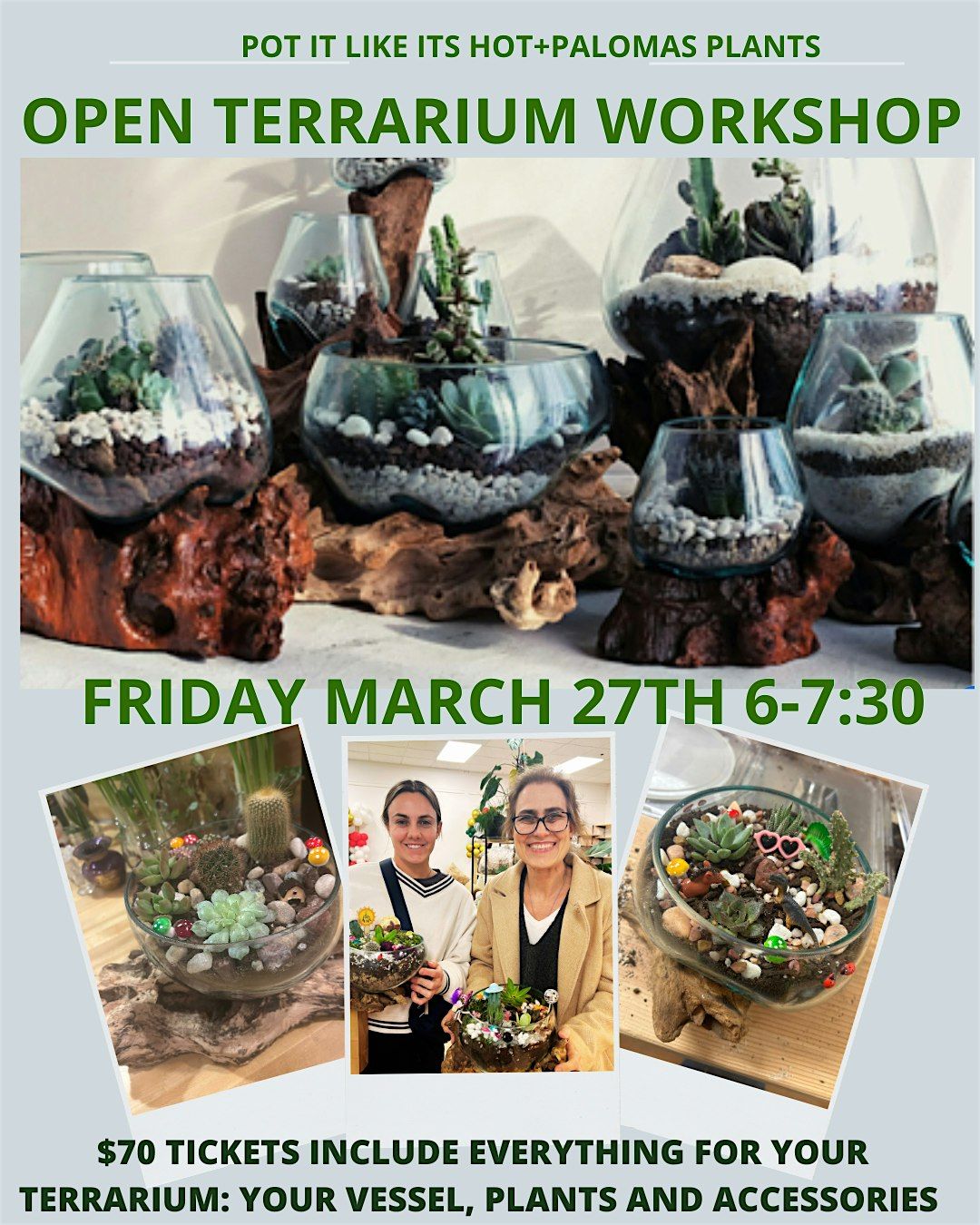 Open Terrarium Workshop at Paloma\u2019s