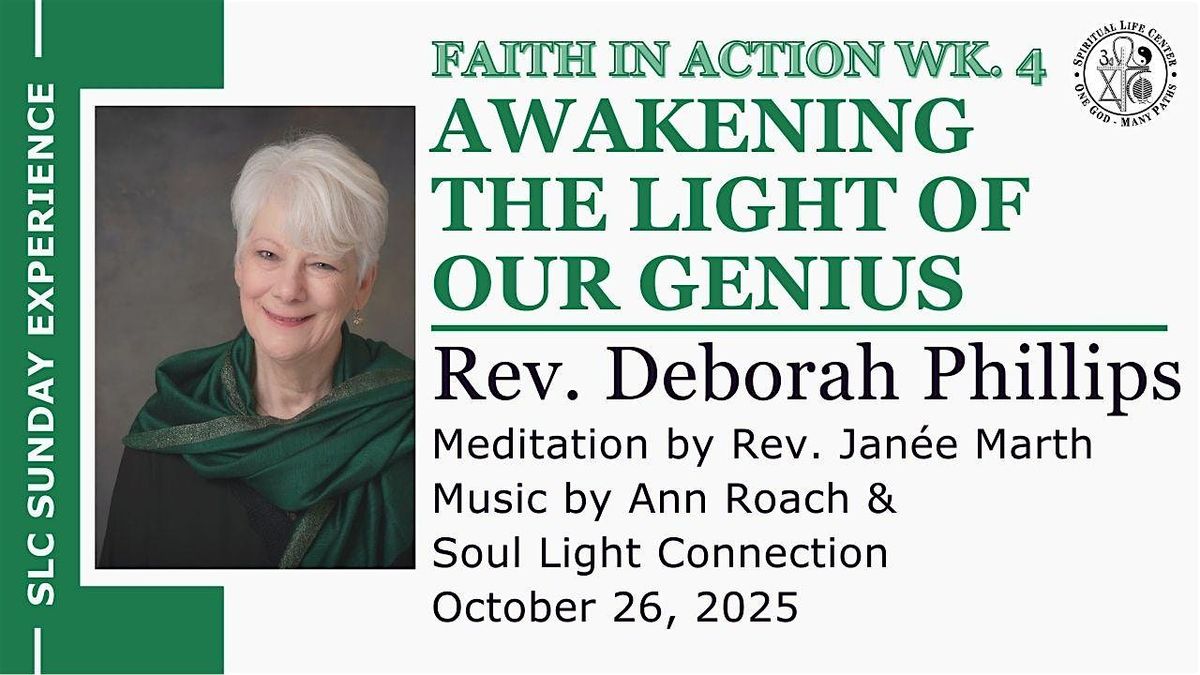 SLC Sunday Experience: Awakening the Light of Our Genius