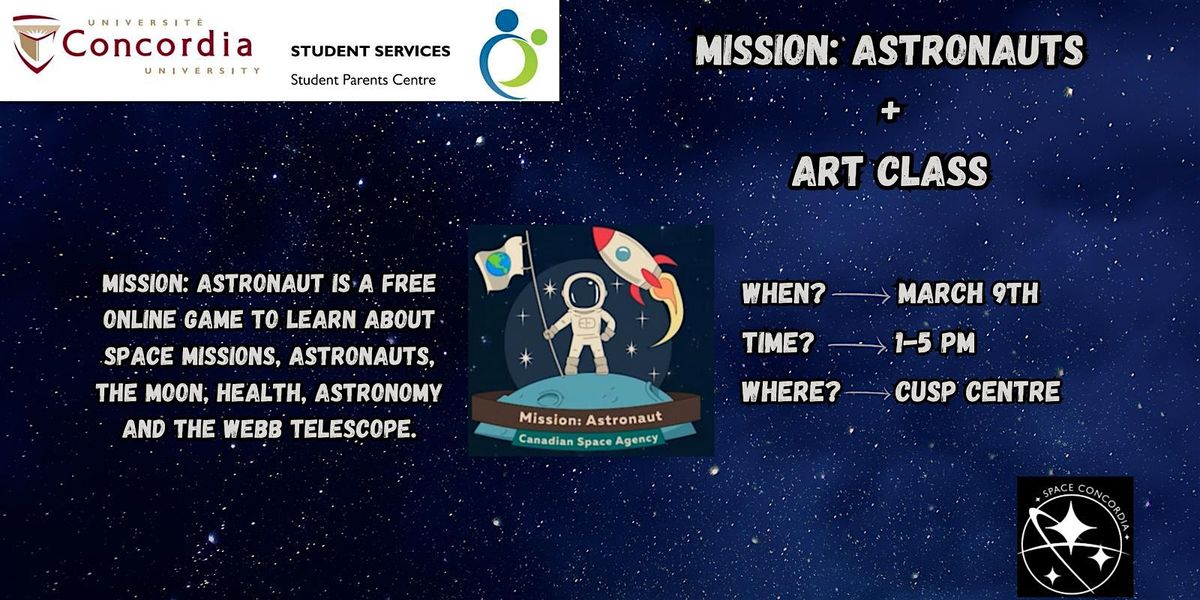 Mission: Astronauts + Art Class