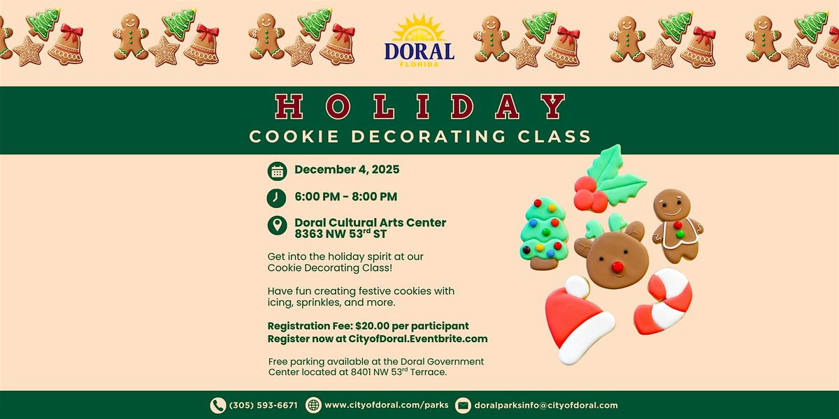Holiday Cookie Decorating Class