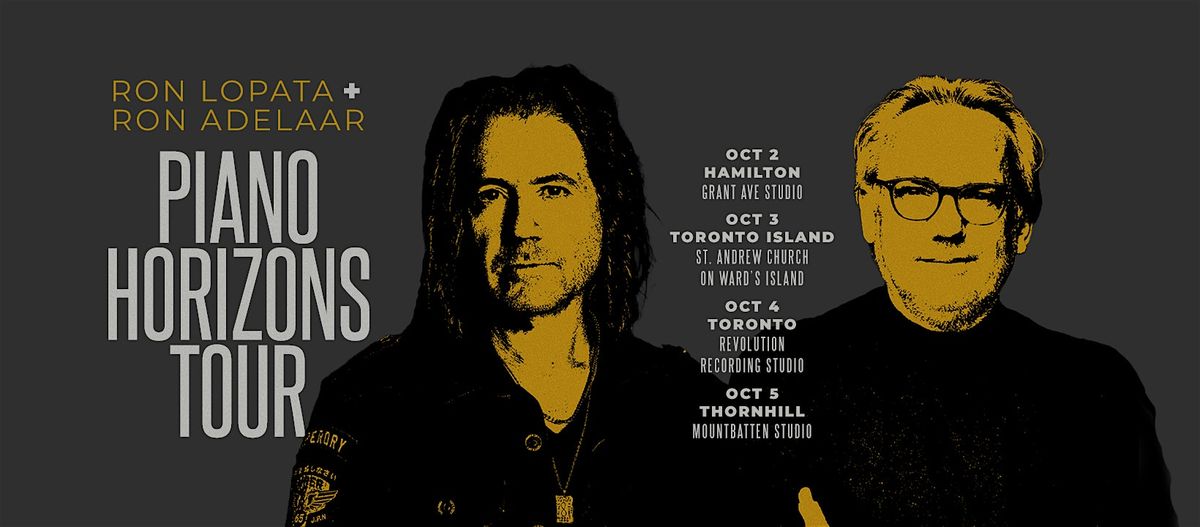 Piano Horizons Tour: Ron Lopata & Ron Adelaar Live at Mountbatten Road