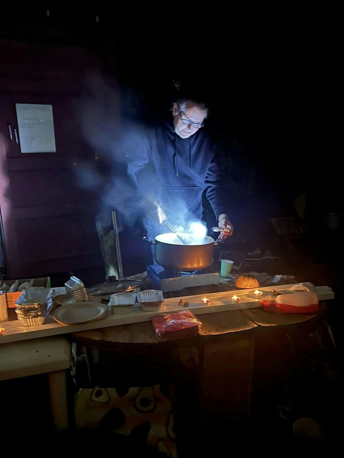 Make a Halloween witchy stew together and hear ghost stories