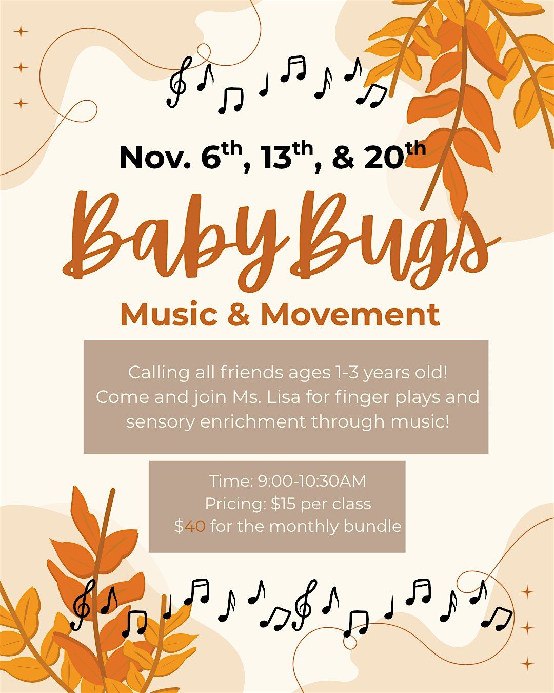 Baby Bugs @ Gardenworks For Kids \/ Thurs 11\/13