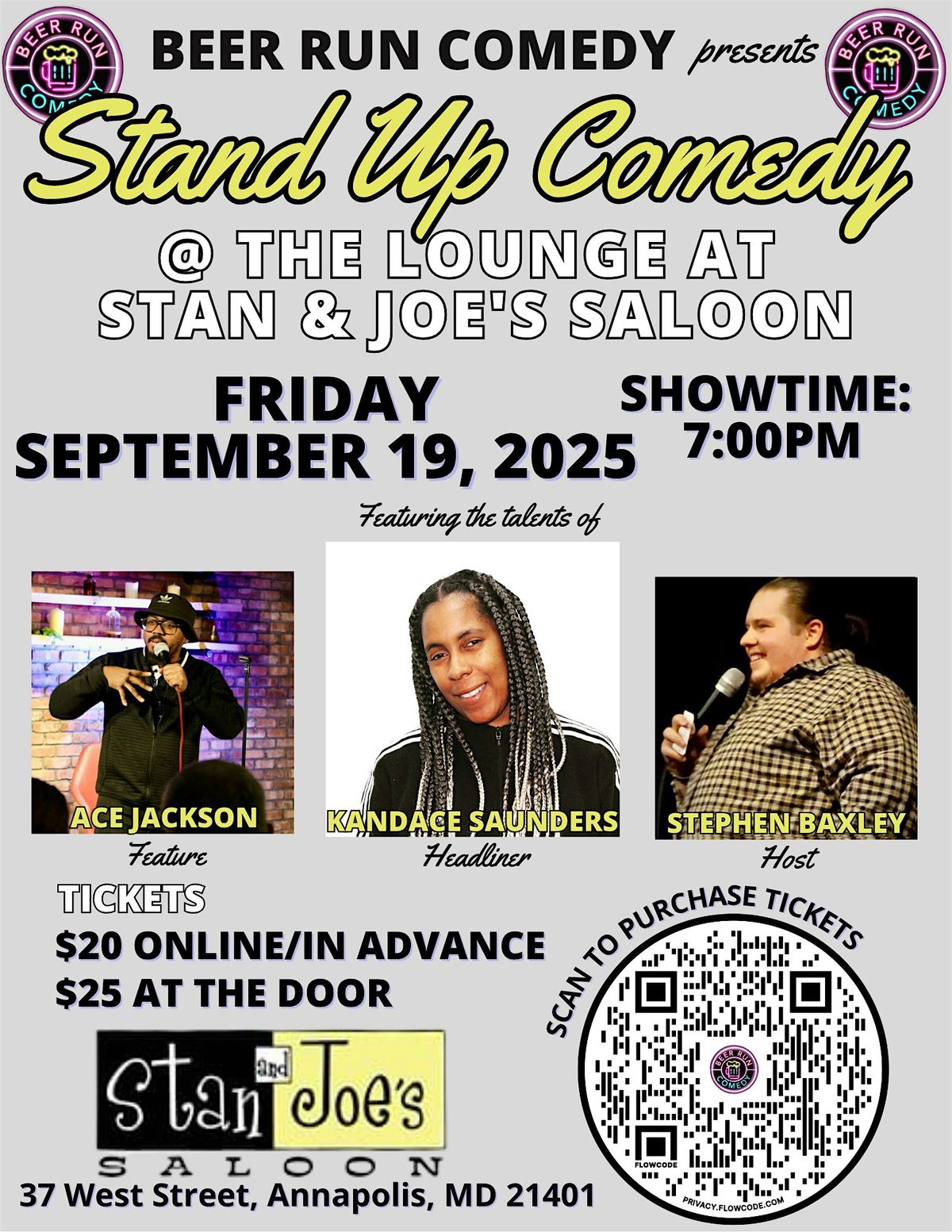 Stand Up Comedy Night at The Lounge @  Stan and Joe's Saloon