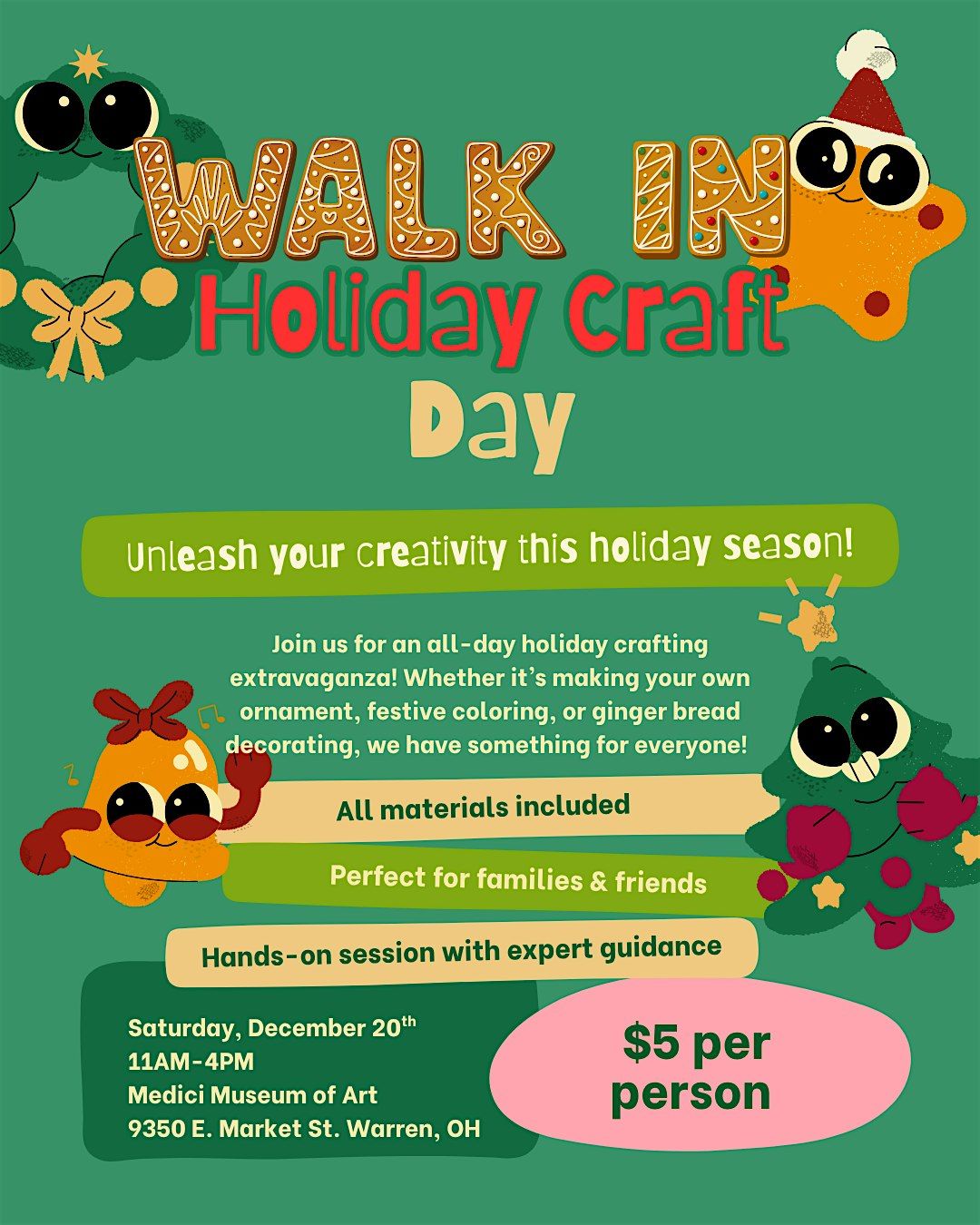 Walk In Holiday Craft Day