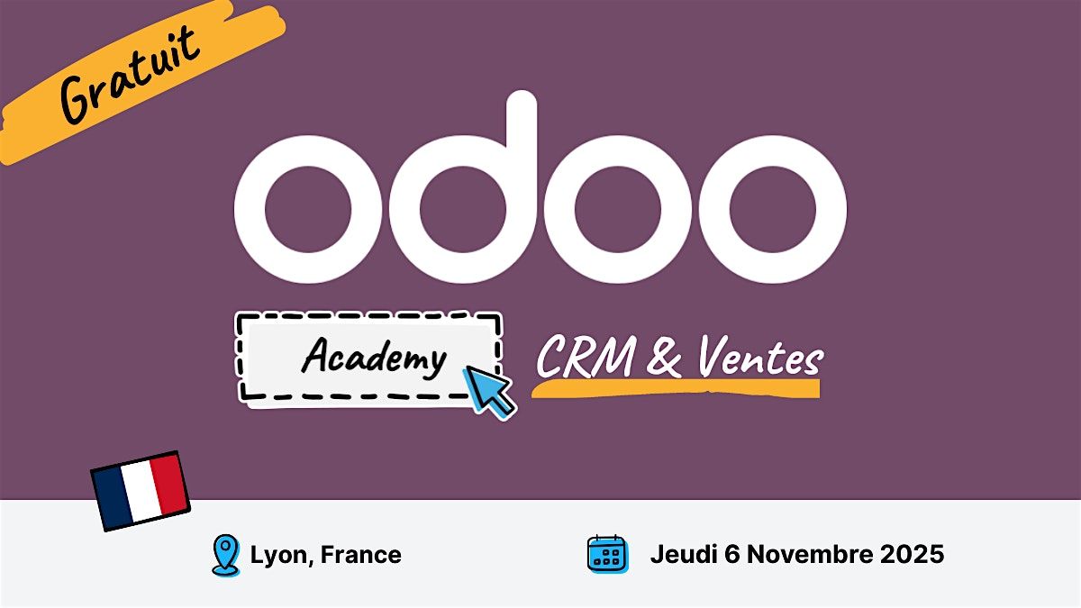 Odoo Academy CRM & Ventes -Lyon