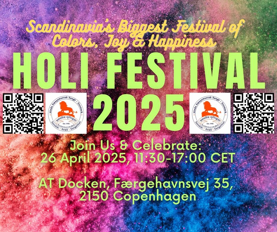 Holi "Festival of Colors" Denmark 2025