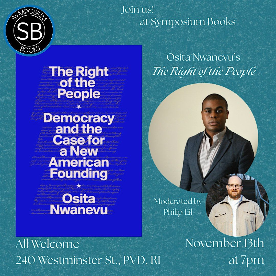 Author Event! Osita Nwanevu's "The Right of the People"