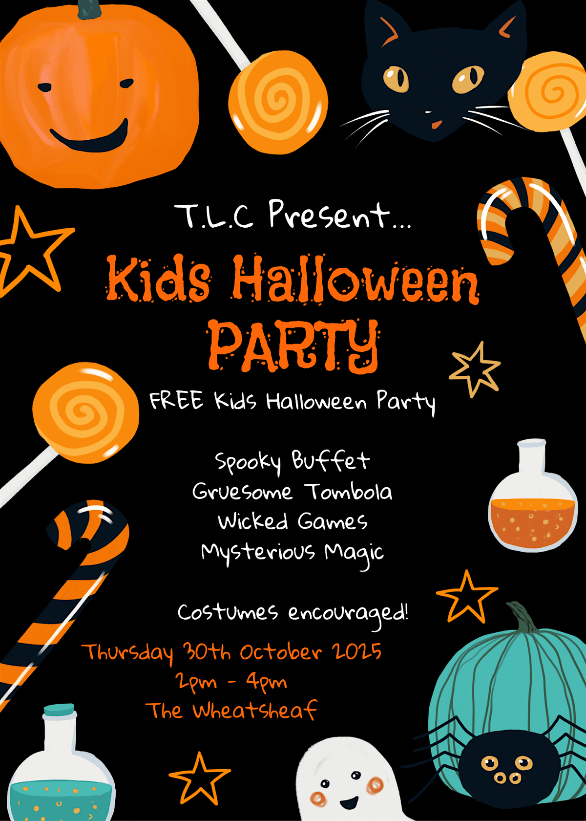T.L.C FREE Kids Halloween Party
