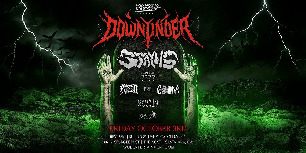 WUBCONSCIOUS ENTERTAINMENT PRESENTS: DOWNUNDER
