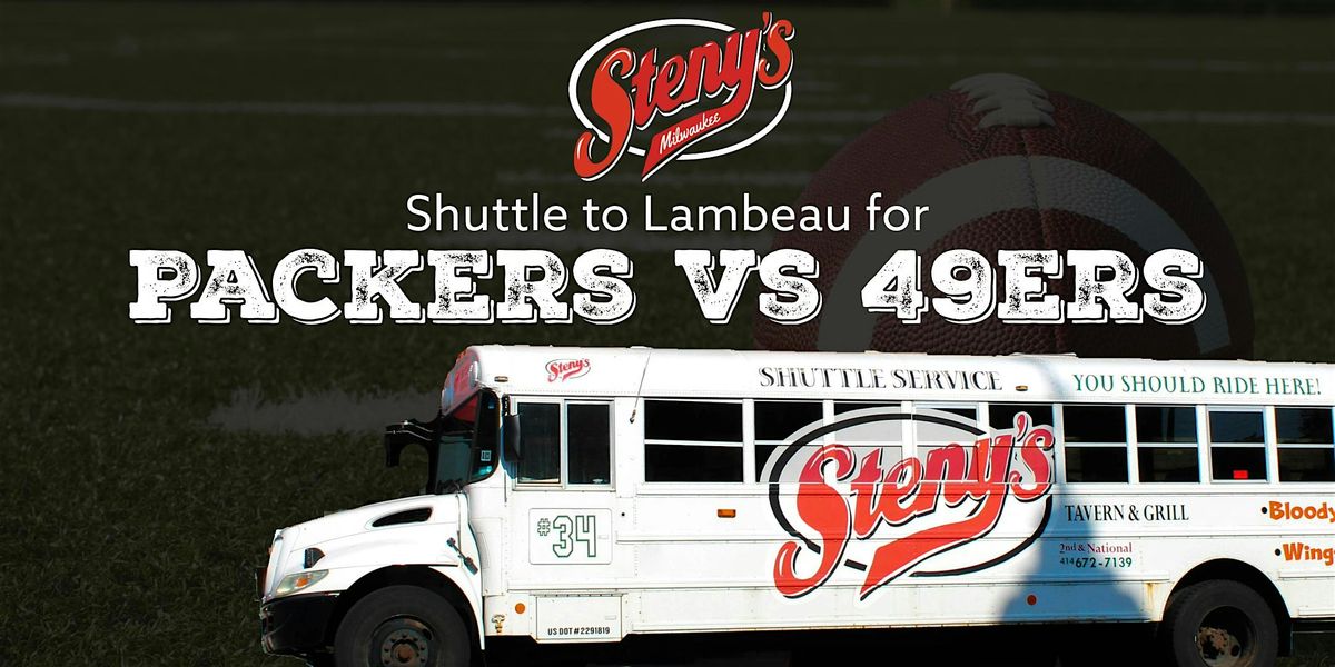 Steny's Shuttle Ride to Lambeau! Packers vs 49ers