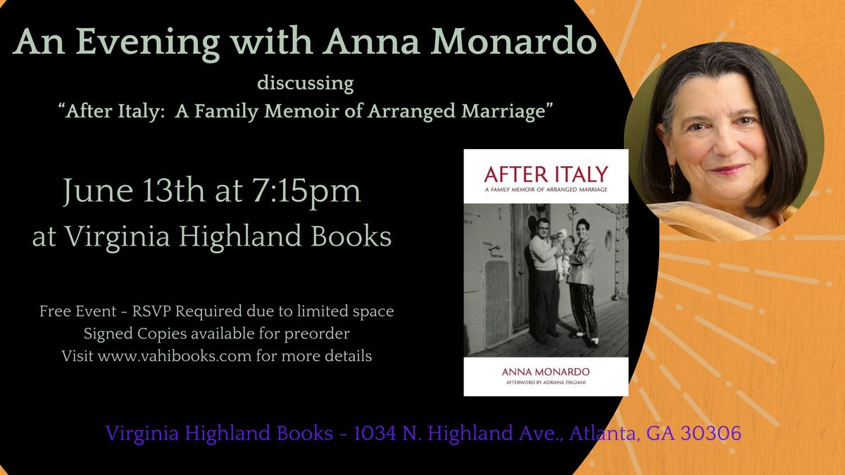 An Evening with Anna Monardo